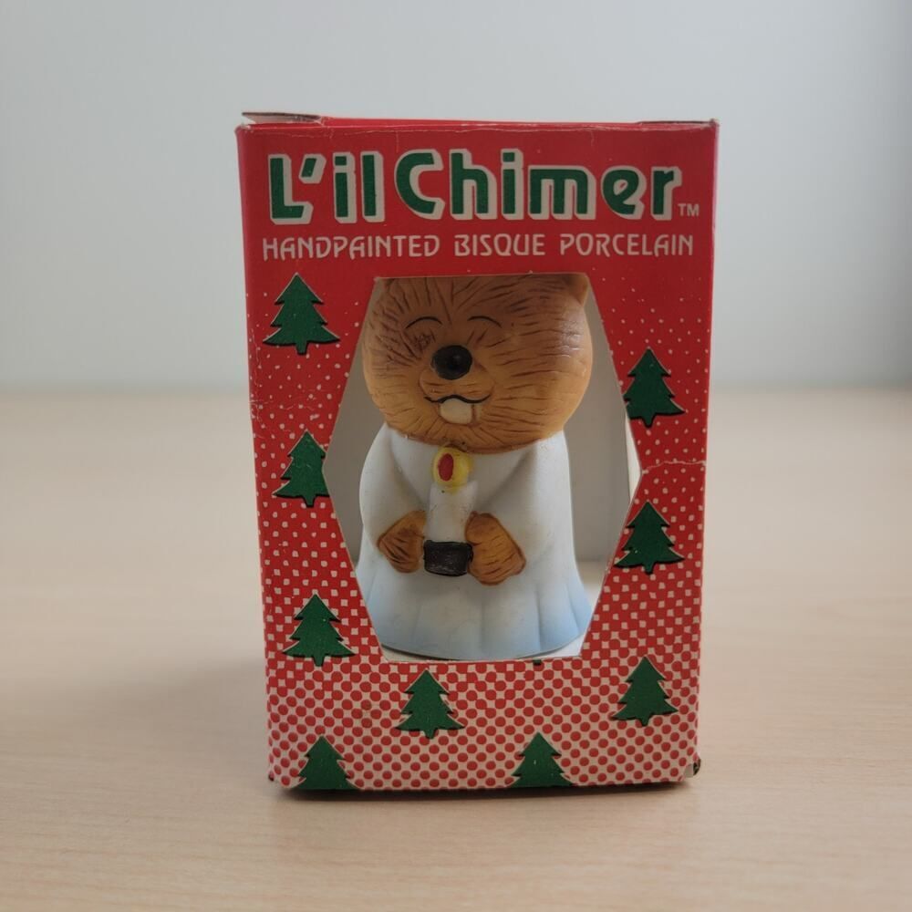 Vintage L'il Chimer Christmas Figurine Holiday Decor Collectible